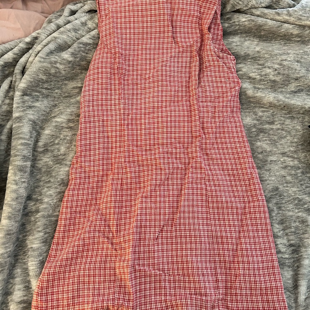 209 Red Gingham Dress vintage find perfect condition